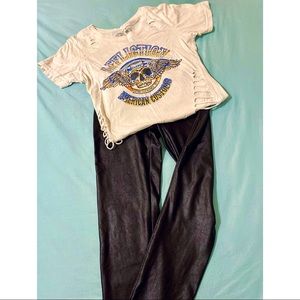 Women’s Affliction Cutout T Size Small